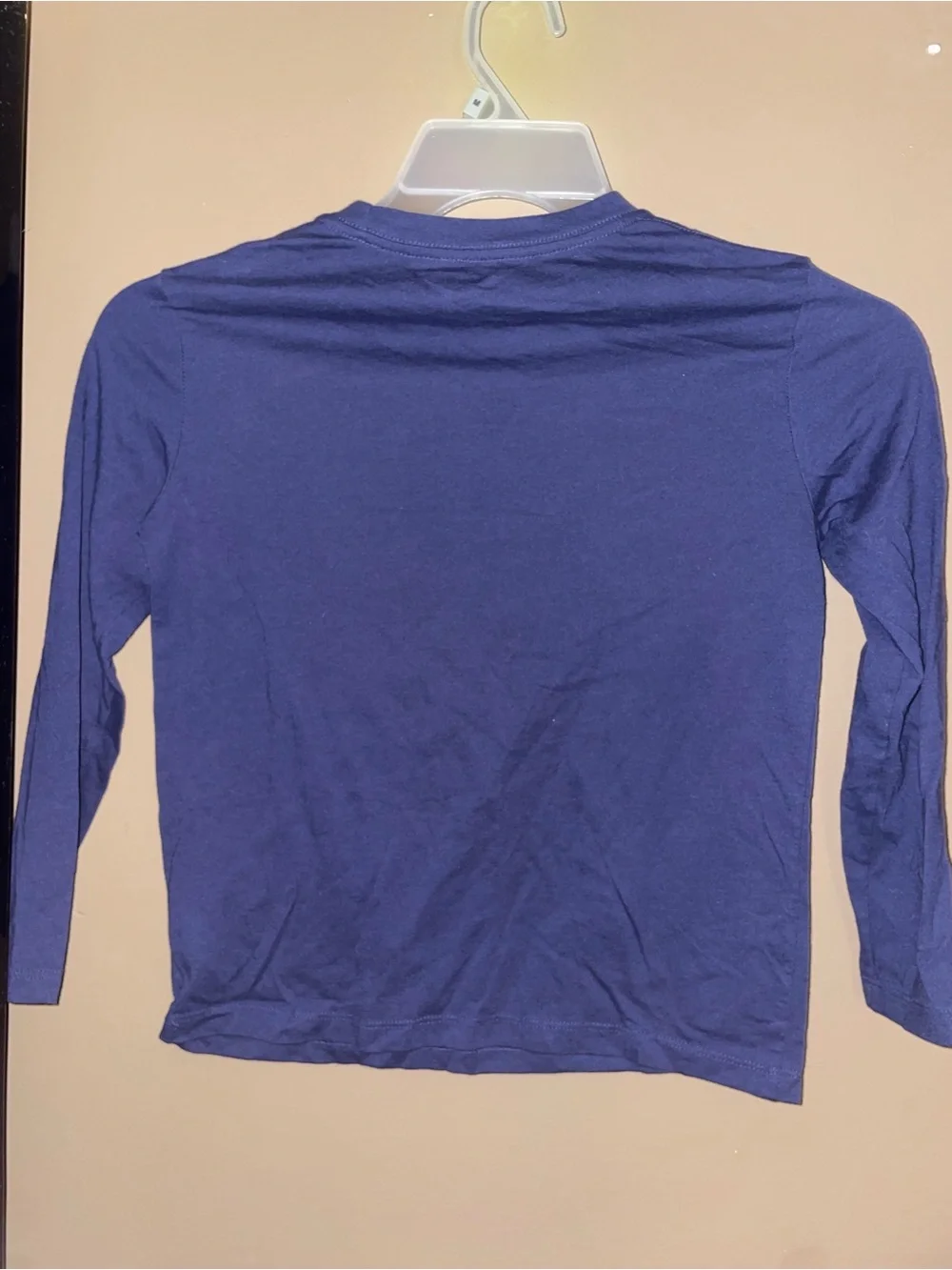 Old Navy Boys Long Sleeve Navy Graphic Tee - 